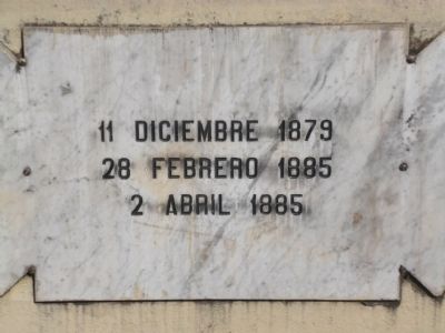 South side marker on the Justo Rufino Barrios statue. image. Click for full size.