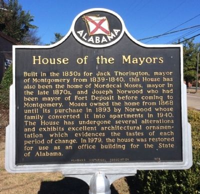 House of the Mayors Marker. Click for full size. House of the Mayors Marker image. Click for full size.