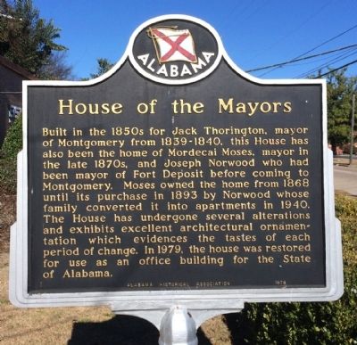 House of the Mayors Marker image. Click for full size.