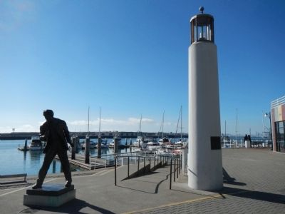 Oakland's First Wharf Marker image. Click for full size.