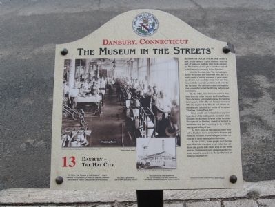 Danbury – The Hat City Marker image. Click for full size.