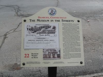Danbury Women of Note Marker image. Click for full size.