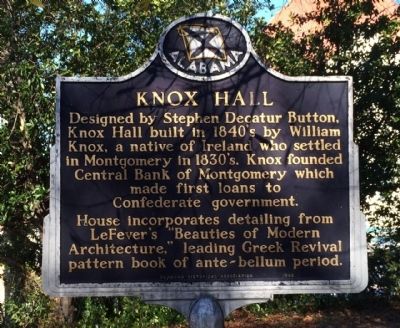 Knox Hall Marker image. Click for full size.