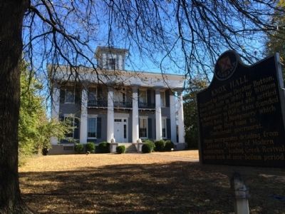 Knox Hall & Marker. Click for full size. Knox Hall & Marker image. Click for full size.