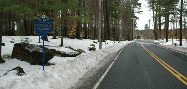 Fort George Marker beside Fort George Road. Click for full size. Fort George Marker beside Fort George Road image. Click for full size.