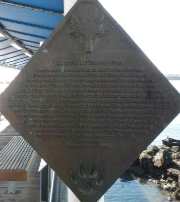 History of the Transbay Ferry Marker. Click for full size. History of the Transbay Ferry Marker image. Click for full size.