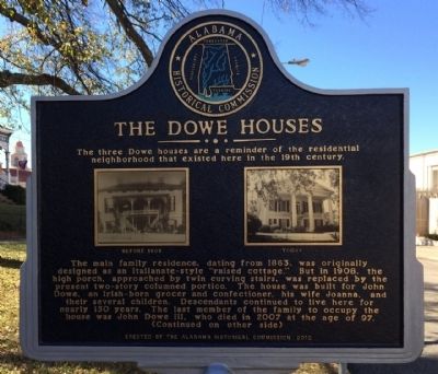 The Dowe Houses Marker image. Click for full size.