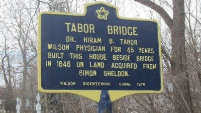 Tabor Bridge Marker image. Click for full size.
