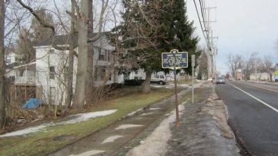 Northward View of Tabor Bridge Marker. Click for full size. Northward View of Tabor Bridge Marker image. Click for full size.