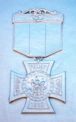 Civil War Memorial W.R.C. Emblem image. Click for full size.
