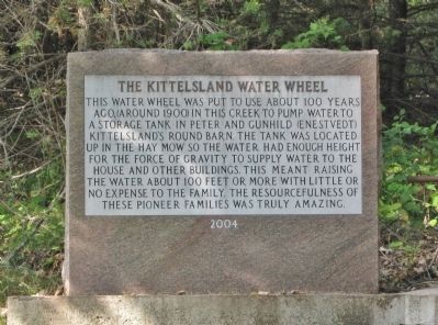 The Kittelsland Water Wheel Marker. Click for full size. The Kittelsland Water Wheel Marker image. Click for full size.