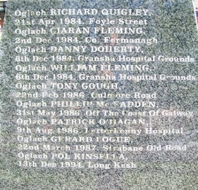 IRA Volunteers Honor Roll. Click for full size. IRA Volunteers Honor Roll image. Click for full size.