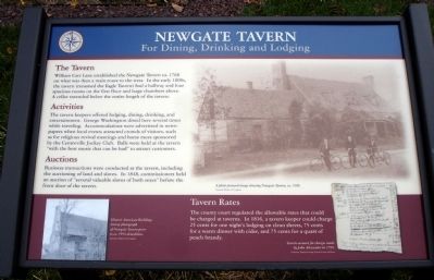 Newgate Tavern Marker. Click for full size. Newgate Tavern Marker image. Click for full size.