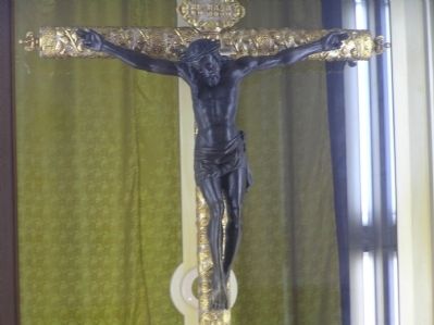 Replica of the Black Christ of Esquipulas image. Click for full size.