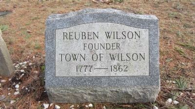 Reuben Wilson Grave. Click for full size. Reuben Wilson Grave image. Click for full size.