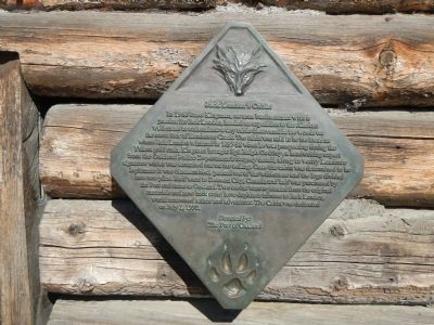 Jack London’s Cabin Marker. Click for full size. Jack London’s Cabin Marker image. Click for full size.