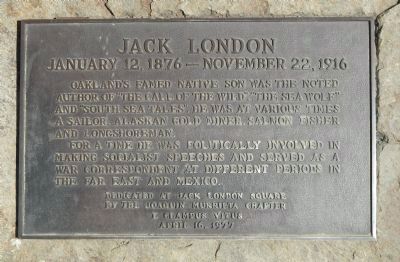 Jack London Marker image. Click for full size.