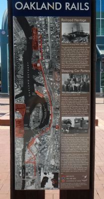 Oakland Rails Marker. Click for full size. Oakland Rails Marker image. Click for full size.