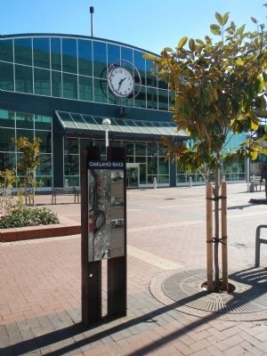 Oakland Rails Marker. Click for full size. Oakland Rails Marker image. Click for full size.