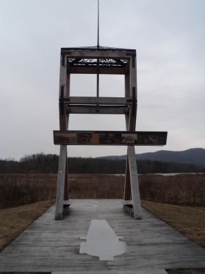 Marker on the Gun Platform. Click for full size. Marker on the Gun Platform image. Click for full size.
