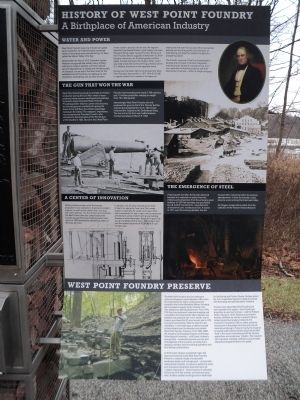 History of West Point Foundry Marker image. Click for full size.