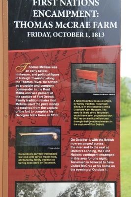 First Nations Encampment Marker image. Click for full size.