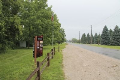 British Army River Crossing to Dolsen's Landing Marker. Click for full size. British Army River Crossing to Dolsen's Landing Marker image. Click for full size.