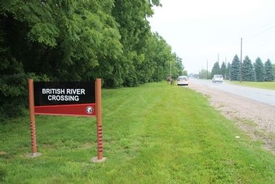 British Army River Crossing to Dolsen's Landing Marker image. Click for full size.