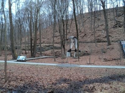 Marker in the West Point Foundry Preserve image. Click for full size.