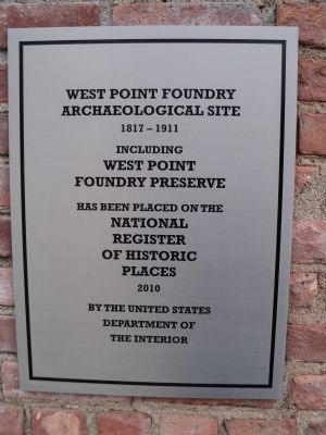 West Point Foundry Archaeological Site Marker image. Click for full size.