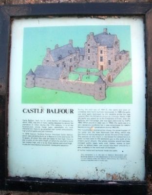 Castle Balfour Marker. Click for full size. Castle Balfour Marker image. Click for full size.