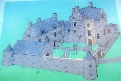 Castle Balfour Illustration on Marker image. Click for full size.