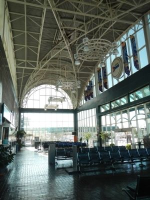 Lobby of the C. L. Dellums Amtrak Station. Click for full size. Lobby of the C. L. Dellums Amtrak Station image. Click for full size.