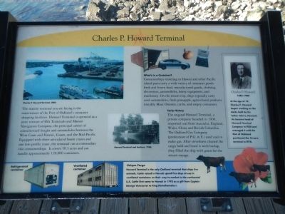 Charles P. Howard Terminal Marker image. Click for full size.