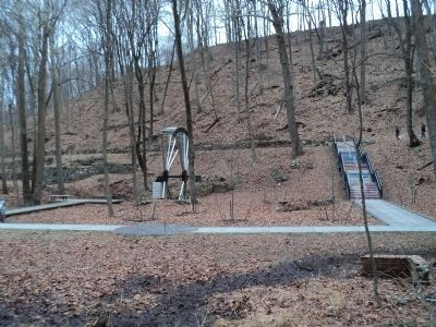 Marker in the West Point Foundry Preserve. Click for full size. Marker in the West Point Foundry Preserve image. Click for full size.