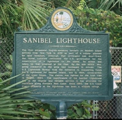 Sanibel Lighthouse Marker image. Click for full size.