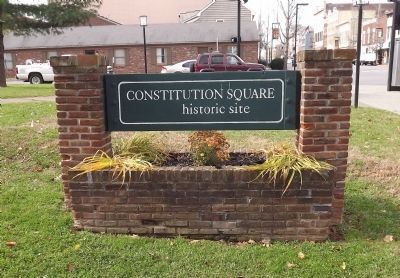 Constitution Square historic site Marker image. Click for full size.