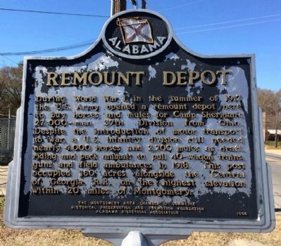 Remount Depot Marker. Click for full size. Remount Depot Marker image. Click for full size.