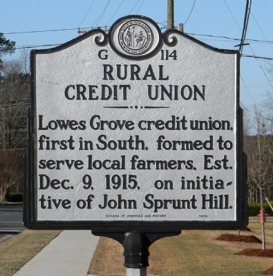 Rural Credit Union Marker image. Click for full size.
