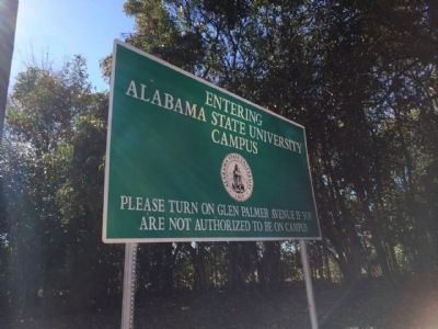 Alabama State University Entrance image. Click for full size.