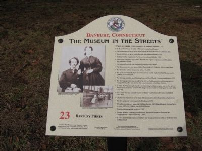 Danbury Firsts Marker. Click for full size. Danbury Firsts Marker image. Click for full size.