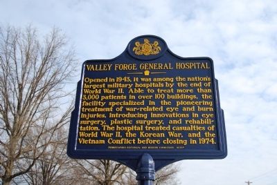 Valley Forge General Hospital Marker image. Click for full size.