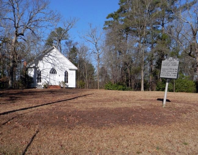 Wide view of the O'Kelly Chapel Christian Church Marker image. Click for full size.