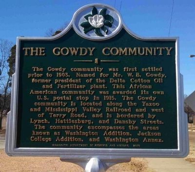The Gowdy Community Marker. Click for full size. The Gowdy Community Marker image. Click for full size.