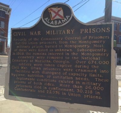 Civil War Military Prisons Marker. Click for full size. Civil War Military Prisons Marker image. Click for full size.
