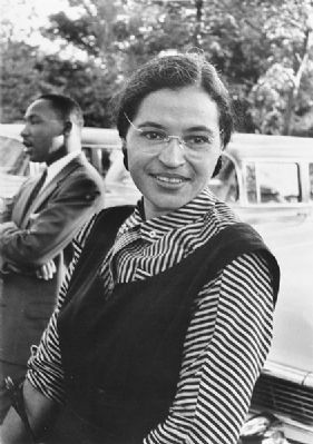 Rosa L Parks & Martin Luther King, Jr. image. Click for full size.