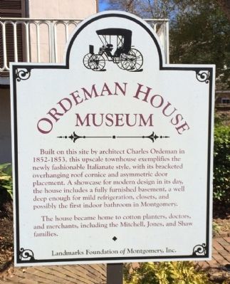 Ordeman House Museum Marker image. Click for full size.