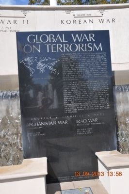Global War on Terrorism Marker. Click for full size. Global War on Terrorism Marker image. Click for full size.