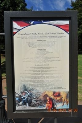 Commitment/Oath, Creed, And Code of Conduct Marker image. Click for full size.