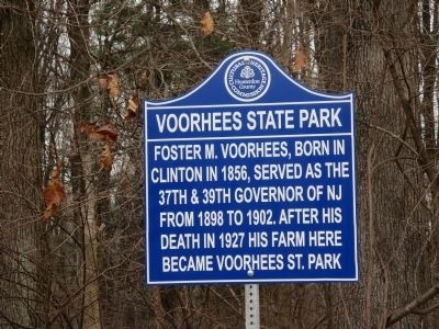 Voorhees State Park Marker. Click for full size. Voorhees State Park Marker image. Click for full size.